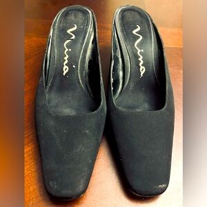 Nina Black Mules - Size 7.5M